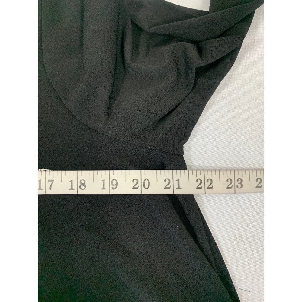 Roz & Ali Women's Black Zipper Blouse - Picture 5 of 6